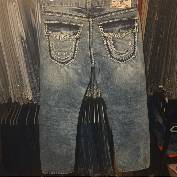 Rare! Straight w/Flp SuperQT in “BZSL BUZZARD” wash True ReligionSize 34x34 - Picture 2 of 10